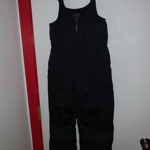 Kids Snow Bib LL Bean, black size 6x-7